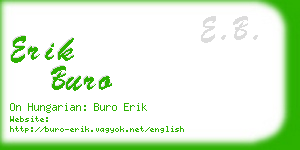 erik buro business card